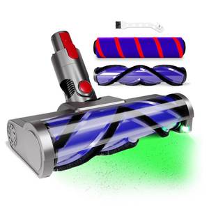 lot 1539 image: Upgraded 2 Brushes Vacuum Head Replacement for Dyson V7V8V10V11V15SV10SV11SV12SV14SV15SV22((Not for Slim)  Anti-Tangle Motorhead with LED Light  Quick-Release Cordless Vacuum Cleaner Head