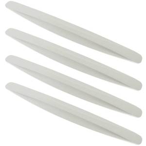 lot 2230 image: BokWin 4 Pack Universal Car Bumper Protector Rubber, Anti-Collision Car Front and Rear Corner Bumper Guard Lip Anti-Scratch Strips Sticker for Cars SUV Pickup Truck (White)