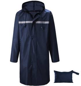 lot 4139 image: AIMLYXEE Men��s Waterproof Hooded Raincoat, Lightweight Packable Windproof Long Rain Jacket with Reflective Strip