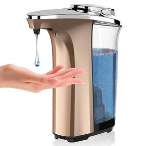 lot 4146 image: Automatic Soap Dispenser, PZOTRUF Touchless 17oz500ml with Upgraded Infrared Sensor, 5 Adjustable Soap Dispensing Levels, Liquid Hand Soap Dispenser for Bathroom (Rose Gold)