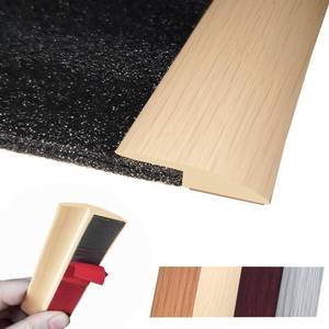 lot 4174 image: 15 inch Height Floor Transition Strip, Self Adhesive Carpet Wood Tile Vinyl Flooring Laminate Transition Cover Edge Trim Gap Doorway Threshold for Uneven Floors (40 inches, Beige Cream)