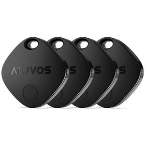 lot 4213 image: ATUVOS Air Tracker Tags-4 Pack, Bluetooth Luggage Tracker Works with Apple Find My APP (iOS Only, Not for Android), Keys Finder and Item Locator for Luggage, Backpack, Suitcases, Replaceable Battery