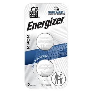 lot 4216 image: Energizer 2032 Batteries (2 Pack), 3V Lithium Coin Batteries with 3-in-1 Child Shield