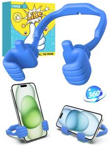 lot 4218 image: Easter Basket Stuffers Essentials for Teens Boys Girls Kids Cell Phone Stand Upgrade Adjustable Thumbs Lazy Cell Phone Holder for Desk Cool Gadgets Fun Easter Gifts for Adults Men Women Teenagers