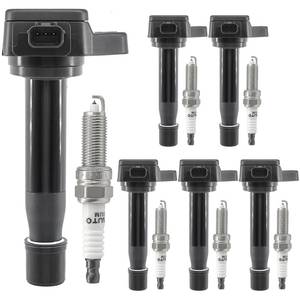lot 4232 image: UF603 Ignition Coil Pack 30520R70A01 and Iridium Spark Plugs 93790 Set of 6 Fit for Honda Odyssey 2008-2017 Accord 2008-2012 Accord Crosstour 2010-2011,Acura TL 2009-2014 TSX 2010-2014 RL 2009-2012 V6