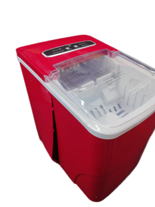 lot 5789 image: Insignia Portable Bullet Ice Maker - Red warped on each side