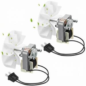 lot 5815 image: Fiada Bathroom Vent Exhaust Fan Motor, 50CFM 120V Replacement Electric Motors Kit Compatible with NuTone Broan, 0.65A 60Hz Bathroom Exhaust Fan Motor with Blower Wheel(2 Pieces)