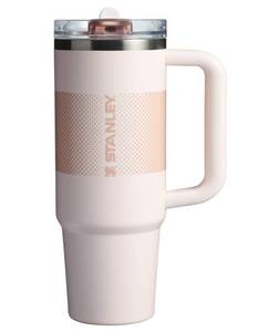 lot 6050 image: STANLEY Quencher ProTour Flip Straw Tumbler with Leakproof Lid 30 oz  Built-In Straw and Handle  Cup Holder Compatible for Travel  Insulated Stainless Steel Cup  BPA-Free  Rose Quartz Fade