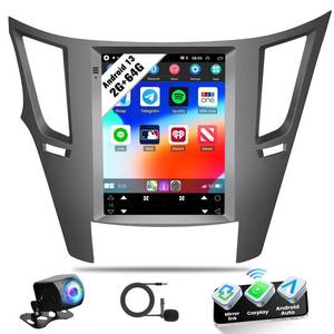 lot 6067 image: SIXWIN 2G64G Android Car Stereo for Subaru Outback Legacy 2010-2014 9.7 Inch Touch Screen Car Radio with Wireless Apple Carplay Android Auto GPS Navigation Bluetooth FM WiFi HiFi Backup Camera MIC