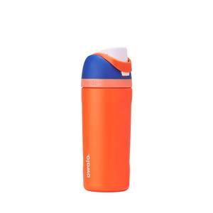 lot 6433 image: Owala Kids FreeSip Insulated Stainless Steel Water Bottle with Straw for Sports, Travel, and School BPA-Free Sports Water Bottle, 16 oz, Blue Citrus