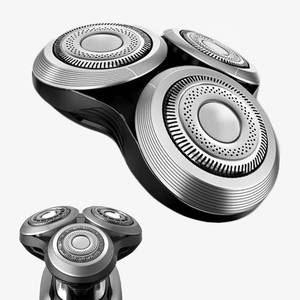 lot 6461 image: SH90 Replacement Rotary Heads Compatible with Philips Series 9000, New Version of Metal Wheel Buckle and Upgrade Double-Layer Precision Blades