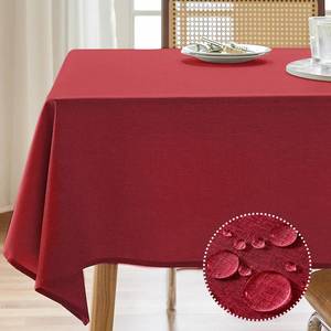 lot 6476 image: AUSSPVOCT Textured Tablecloth Rectangle 60x84 Water Resistant Spill-Proof Wipeable Table Cloth Wrinkle Free Fabric Dining Table Cover for Birthday Party Farmhouse Spring Kitchen Tablecloths