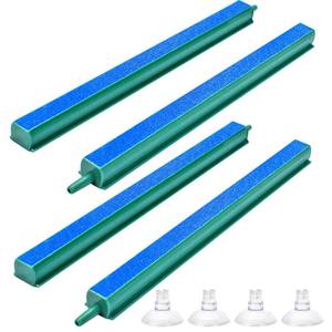 lot 6480 image: A4 Pieces Air Stone Bar Bubble Diffuser Set 8 Inch Fish Tank Air Bubble with Suction Cups Air Stone for Aquarium Fish Tank, Aquarium