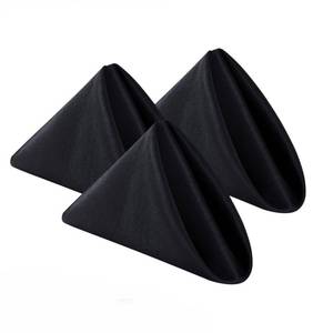 lot 9404 image: Bailarina Cloth Napkins Set of 120,17x17 inches Dinner Napkins Cloth Washable,Polyester Square Table Cloth Napkin Bulk with Hemmed Edges Ideal for Banquets, Parties and Weddings-Black