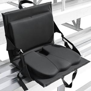 lot 9430 image: Everlasting Comfort Stadium Seats with Back Support - Adjustable Memory Foam Bleacher Chairs with Back and Cushion, Portable, Easy Folding Stadium Seat Cushion with Storage Pocket
