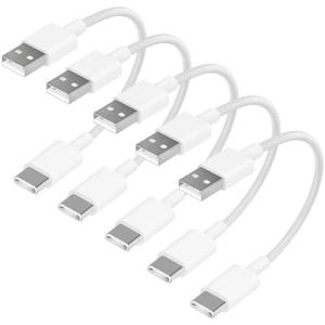 lot 10053 image: Apple MFi Certified Short iPhone 17 Charger Woven, 5Pack 8Inch Short USB-C Cable USB to Type-C Fast Charging Nylon Braided Cord Compatible with iPhone 17 16 15 Pro Plus Airpods PowerBank