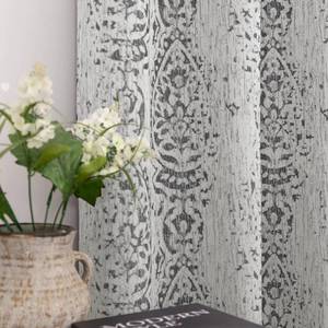 lot 10057 image: Mrs.Naturall 90 Inch Curtains Long,50% Blackout Black Out Boho Pattern Grommet Curtain Drapes for Living Room,Grey