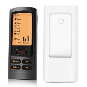 lot 12392 image: Fenglesha 2166-330 Fireplace Remote Control Transmitter for RC300 Replacement for Heat N Glo Gas Stoves and Fireplaces Remote Control