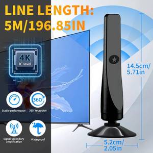 lot 12398 image: TV Antenna, Amplified HD Digital TV Antenna,for Long Range Reception,All Smart HD