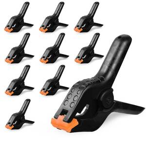 lot 12401 image: 4.5 Inch Spring Clamps Heavy Duty, 10 Pack Spring Clips, Backdrop Clips Clamps for Crafts Woodworking Photography