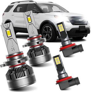 lot 12414 image: AWALITED 4pcs Explorer 2011-2015 High Low Beam Fog Lights Bulbs Combo, Super Bright High beam Low Beam Bulbs for 2011 2012 2013 2014 2015 Ford Explorer all models