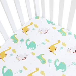 lot 12418 image: Dinosaur Crib Sheet for Boys Girls, Baby Crib Sheet Fit for Standard Crib and Toddler Mattress, Soft and Breathable Microfiber Crib Fitted Sheet for Unisex Baby