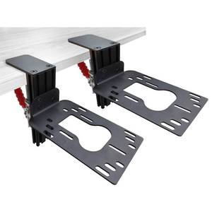 lot 12437 image: HTLAKIKJ 2 Set Hotas Desk Mount for Flight Simulator Controls - Compatible with Thrustmaster Sol R2R1, Hotas 4XOneStick XT-16000M Flight Throttle and Joystick Hotas Flight Sim Controller Holder