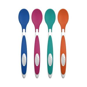 lot 12449 image: Dr. Brown s TempCheck  Temperature Color-Changing Spoons for Babies & Toddlers  BPA Free  4 Pack