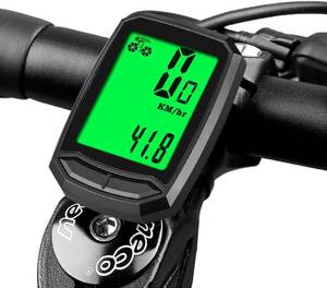 lot 12453 image: KASTEWILL Bicycle Speedometer Waterproof Wireless Cycle Bike Computer Bicycle Odometer with LCD Display & Multi-Functions