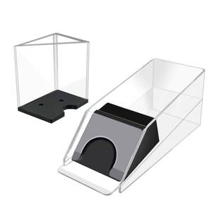 lot 13504 image: SEETOOOGAMES Blackjack Shoe Discard Tray - 4 Deck Poker Cards Dealing Shoe with Discard Holder - Clear Acrylic Card Dispenser Casino Blackjack Game Accessories