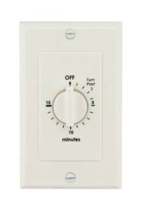 lot 14064 image: Reliance Controls WB015A Spring-Wound in-Wall Timer, 15-Minute, Almond