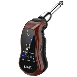 lot 14073 image: LEKATO Guitar Headphone Amp,Micro Electric Guitar Headphone Amp for Electric Guitar&Bass Rechargeable Bass Headphone Amplifier for Practice with 5 Effects(Clean Chorus Overdrive Distortion and Wah)