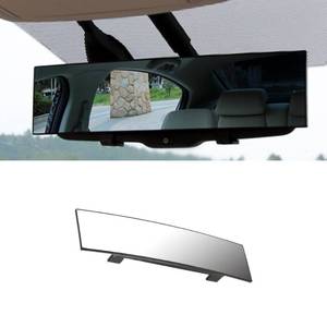 lot 14082 image: Tioollev Rear View Mirror for Car, Mirrors Universal 12 Inch Interior Clip On Panoramic Rearview Mirror,HD Anti Glare Wide Angle Universal Use for Cars, SUVs, Trucks, Vehicles (White)