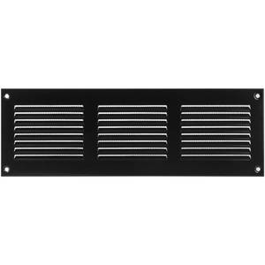 lot 14129 image: Ozo Brothers Black Air Register Cover Grille. Wall Register, Ceiling and Exterior Vent Cover. Baseboard Heater Covers. Available in Diff. Sizes Colors. 300 100mm, 12x4 inch