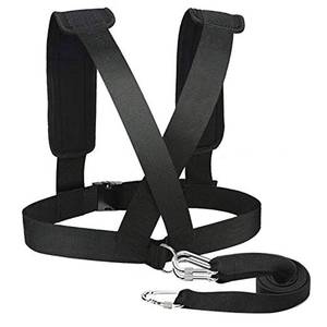 lot 14148 image: Sled Harness Tire Pulling Harness Pull Strap with Reinforced Lock, Can Pull up to 1.5T for Fitness Weight Sled Training Speed Chute Harness Trainer Football Workout Equipment