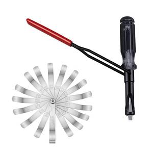 lot 14170 image: 10mm Valve Adjustment Tool Jam Nut, with Angled Feeler Gauge, Slotted Valve Grinding Lapping Tool, Jam Nuts with Window Cut Out for Positioning, for Honda Toyota and Other Japanese Auto Vehicle Engine
