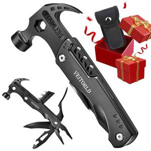 lot 14177 image: VEITORLD Gifts for Men Him Husband Valentines Day, Cool Survival Tools Hammer Multitool, Unique Gifts for Husband from Wife, Anniversary Birthday Gift for Husband Wife Boyfriend, Camping Accessories