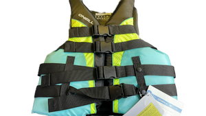 lot 15368 image: ONeill Life Vest - AquaNeon Yellow size medium