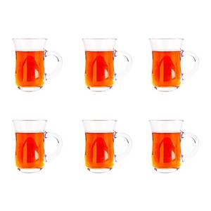 lot 15396 image: Vitrignis Turkish Tea Glasses With Handle - Small 5.2oz Tea Cups Set Of 6 - Drinkware For Hot And Cold Beverages