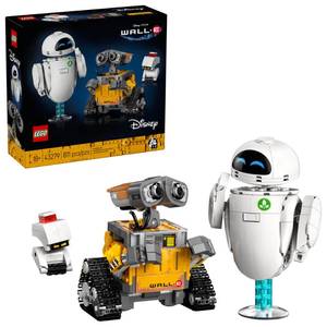 lot 15415 image: LEGO Disney & Pixar Wall-E & EVE Building Set for Adults, Ages 18 - Home Office, Book Shelf, or Room Decor for Disney Fans - Gift Ideas for Men & Women - 43279 unsure if complete