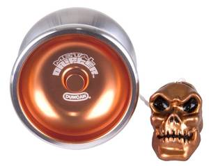 lot 16138 image: Duncan Toys Metal Drifter Yo-Yo, String Trick Yo-Yo with Counterweight, Ball Bearing Axle and Aluminum Body, Orange