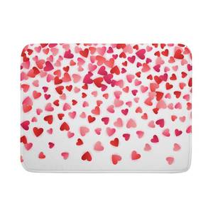 lot 16168 image: Valentines Day Dish Drying Mat for Kitchen Counter Hearts Holiday Microfiber Absorbent Dish Draining Reusable Washable Foldable Extra Large 18x24