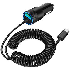 lot 16186 image: ��MFi Certified��iPhone 17 Car Charger Fast Charging, Braveridge 75W USB C PD&QC Car Power Cigarette Lighter USB Charger with 6FT Type C Coiled Cable for iPhone 1717 Pro Max1615Galaxy S25S24Pixel