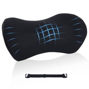 lot 16198 image: Lumbar Support Pillow for Office Chair and Car Seat, Lumbar Pillow with Adjustable Strap, Memory Foam Back Pillow for Lower Back Pain Relief, Back Support Pillow for Sitting, Driving, Traveling