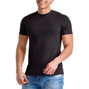 lot 20051 image: Hanes ComfortBlend Originals Lightweight, Crewneck T-Shirts for Men, Tri-Blend Tee, Sizes, Black, X Large Tall