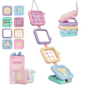 lot 20057 image: GRESEESM Montessori Toys for 1 Year Old Girls Gifts, Toddler Busy Board, Baby Learning Travel Sensory Toys for Toddlers 1-3, 1st Birthday Gifts, Easter Basket & Stocking Stuffer, Macarons