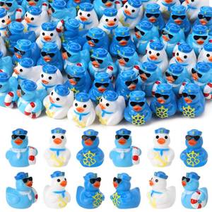 lot 20093 image: GGSTDDUP 60pcs Mini Resin Sailor Cruise Ducks, Tiny Cruise Ducks for Hiding, Miniature Sailor Cruise Figurines, Ducks for Cruise Ship, Nautical Cruise Party Favors Gift Decoration (3 Styles)