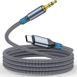 lot 20100 image: MORELECS Aux to USB C, 3.3ft Aux Cord to USB C Compatible with iPhone 151617, Galaxy S24S23, iPad Pro, Pixel - Type C to 3.5mm Cord for Car, Headphones, Speakers
