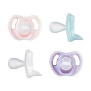 lot 2214 image: Tommee Tippee Ultralight Silicone Pacifiers 4-Pack