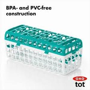 lot 12455 image: OXO Tot Dishwasher Basket - Teal